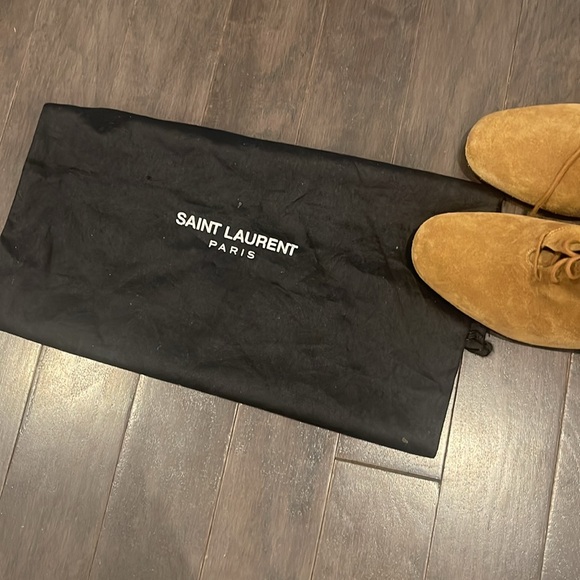 Saint Laurent Camel Color Booties - Picture 7 of 7